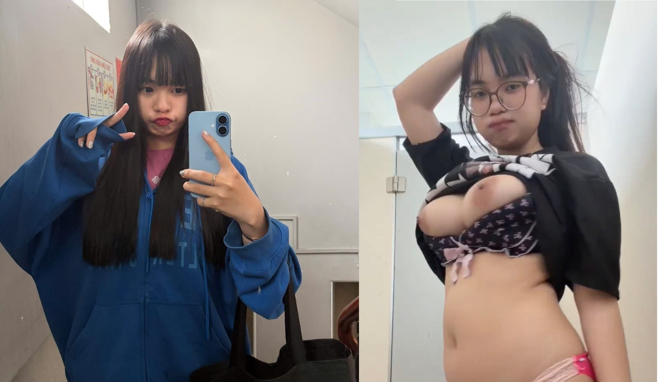 Em sinh viên mông to vú bự